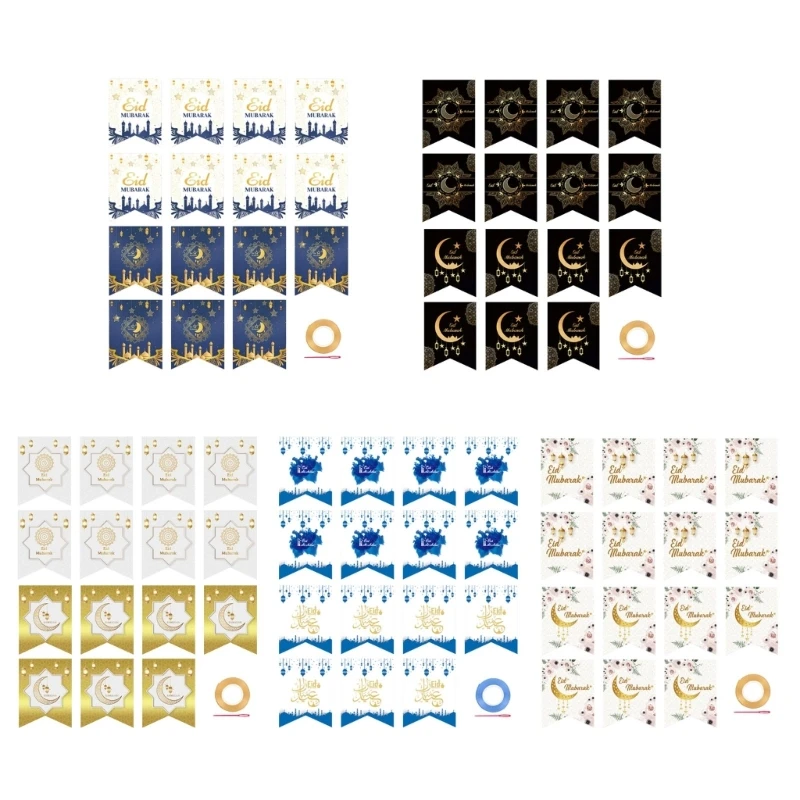 

ИД Мубарак подвесной тянущийся флаг бумажный очаровательный день рождения фон