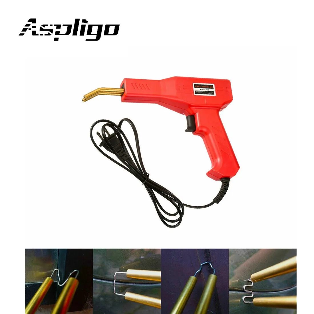 Aspligo Electric plastic welder heat gun Machine 800 Staples Hot stapler Welding Tool Kit For Car Bumper Maintenance tools