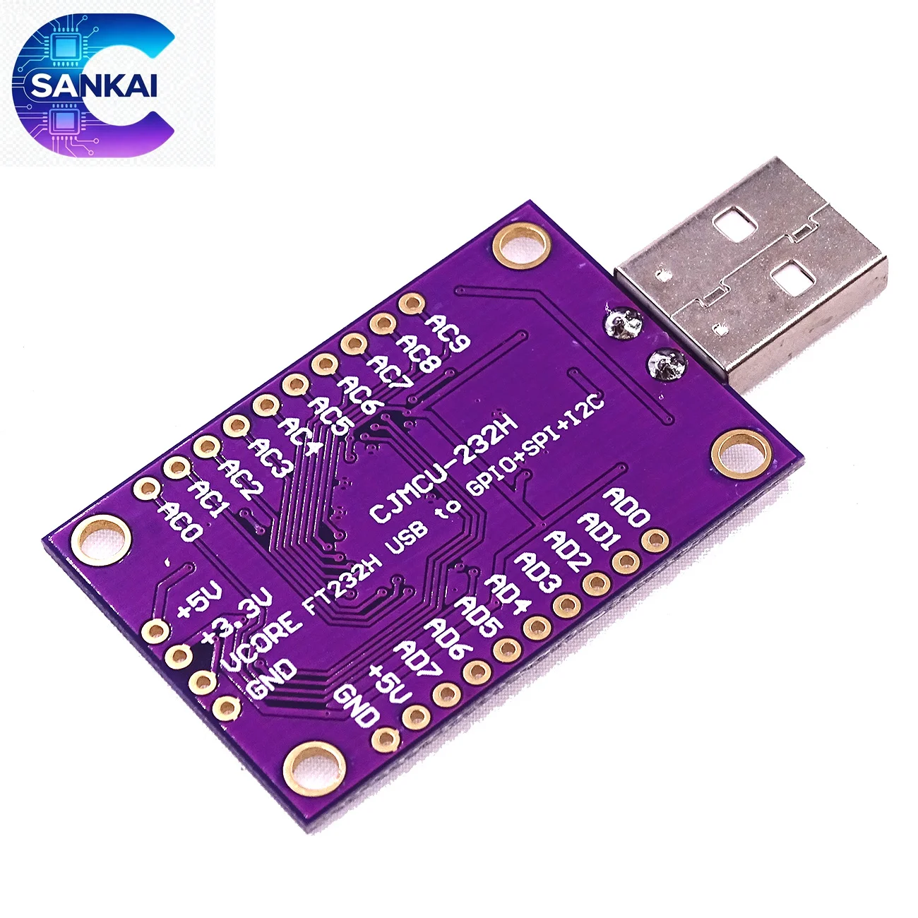 Фото Многопротокольный USB-модуль CJMCU FT232H, JTAG/UART/SPI/I2C/FIFO №4