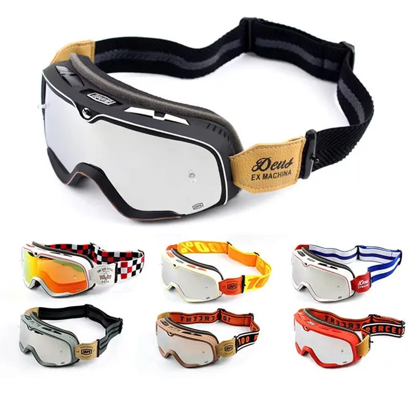 Мотоциклетные очки в ретро стиле для мужчин ветрозащитные гоночные мотокросса