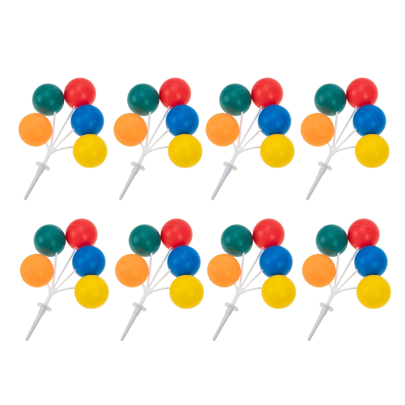 

Picks Cake Cupcake Balloon Topper Cluster Pick Dessert Toppers Baking Wedding Birthday Appetizer Clay Shaped Mini Adorns