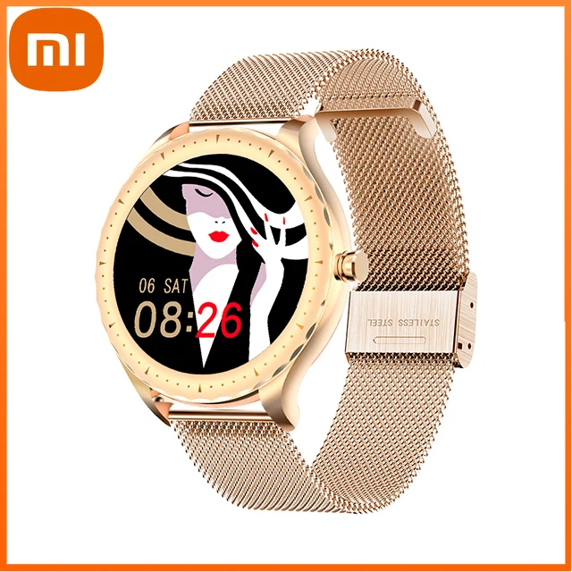 

Xiaomi Fashion Smart Watch Women Custom Dial Full Touch Waterproof Sports Fitness Tracker Smartwatch for Android Ios Harmonyos