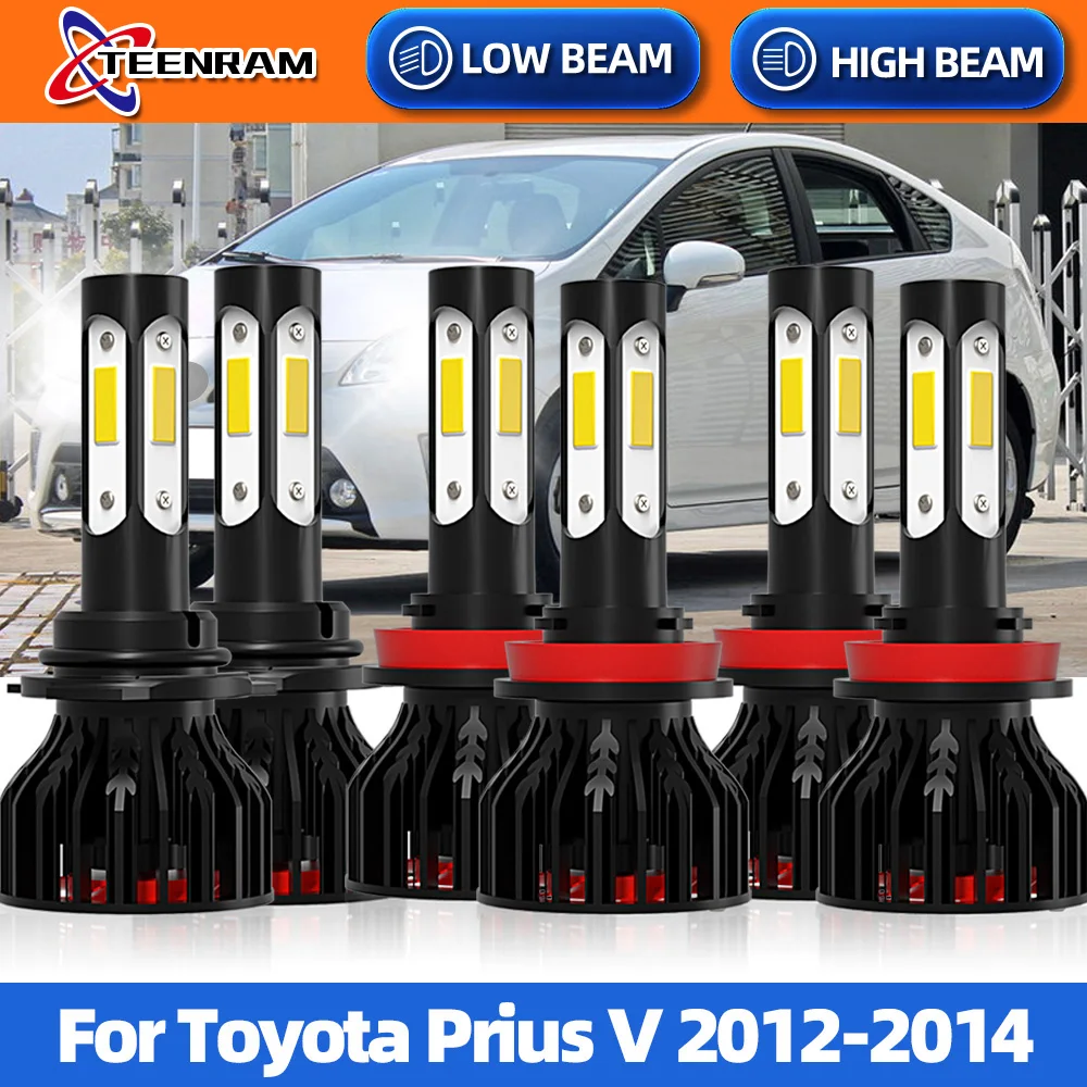 

H11 LED Car Headlight Bulbs 40000LM 240W HB3 9005 Auto LED Lamp Fog Lights 6000K White For Toyota Prius V 2012 2013 2014