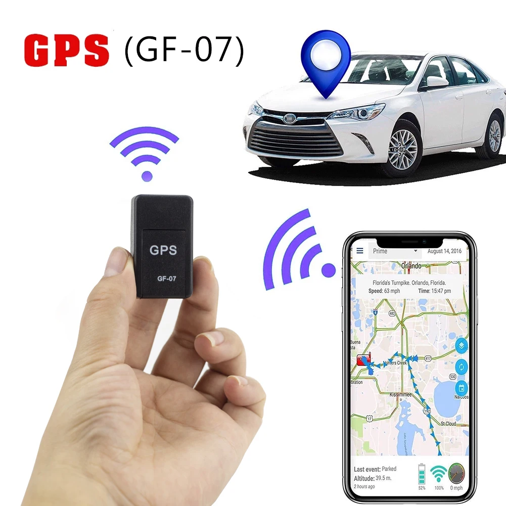 Gps-трекер GF07 для автомобиля, мини-локатор с функцией записи и голосовым управлением