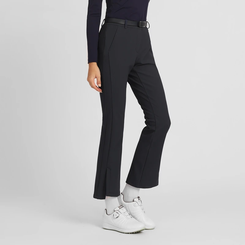 

Новые Брюки для гольфа, женские длинные брюки высокого качества на осень и зиму 2022, женские брюки для гольфа, расклешенные брюки с прорезями,...