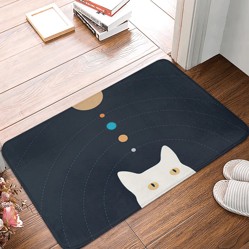 1 шт. Противоскользящий коврик для кухни с мультяшным забавным котом |