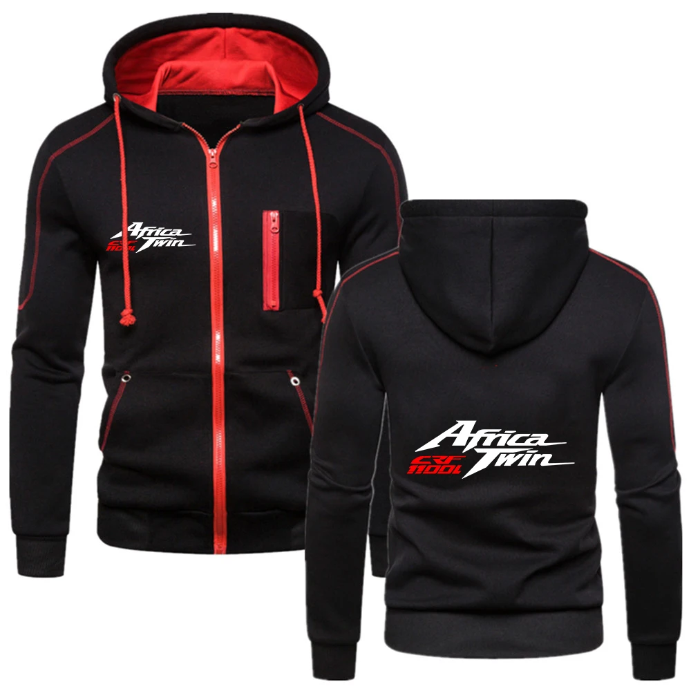 

2022 Africa Twin Crf 1000 L Crf1000 Jacket Sweatshirts Fleece Cotton Zipper Harajuku Male Motorcycle Clothing Hoodies