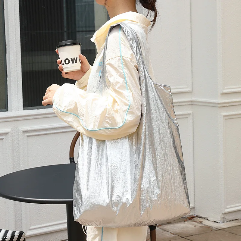 

2023 New Women Leather Shoulder Bags Casual Travel Handbags Totes Large Size Shopping Bags 2 Colors Drop Shipping
