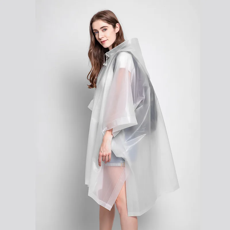 Universal Transparent Raincoat Women Backpack Poncho Rain Co