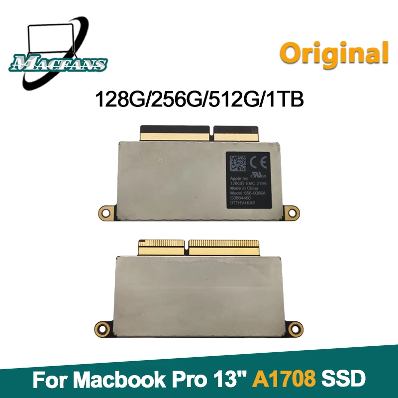 

Original A1708 SSD 128GB 256GB 512GB 1TB for MacBook Pro Retina 13.3 " A1708 Solid State Drive PCI-E 2016 2017 EMC 3164 EMC 2978