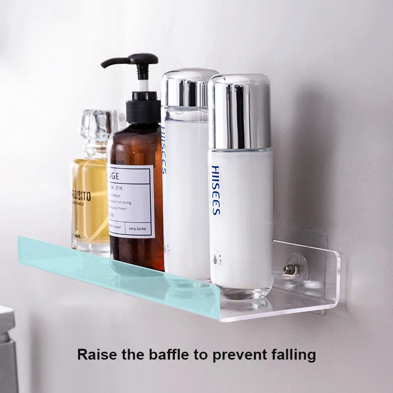 

U-shaped Organization Storage Wall-mounted Transparent Cosmetic Storage Rack Strong Bearing Capacity Household Storage Holder