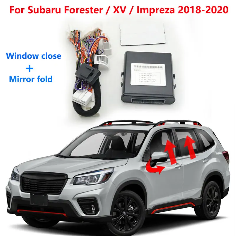 Para Subaru Forester XV Impreza 2018 2019 2020 LHD Cierre de ventana automático abierto + Módulo de pliegue de espejo