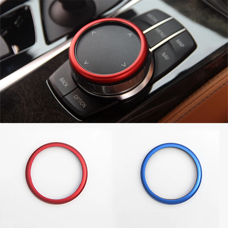 

Car Control Multimedia Knob Button Frame Cover Trim Central Control Ring Sticker for BMW G30 G38 X3/G01 X4/G02 Car Decorative