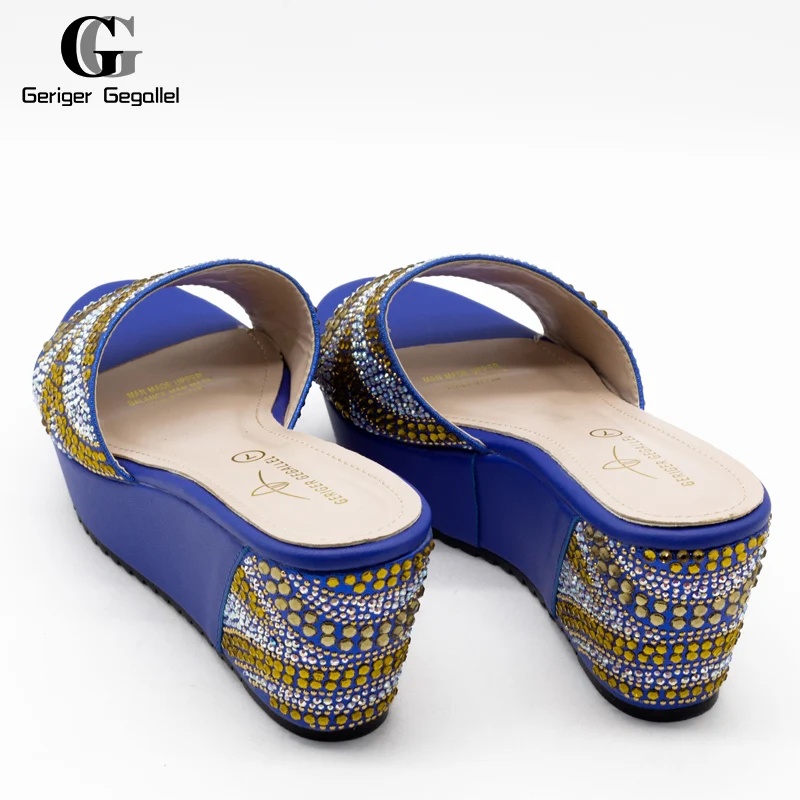 African Shoes Bagless Suit Comfortable Women Shoes Party Women High Heels Women's Wedding Shoes With Sequins New Women's Shoes