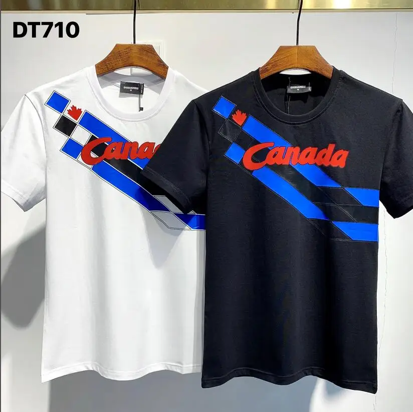 

2022 new authentic Dsquared2 men and women couple print T-shirt round neck oversized T-shirt Lego Star Wars DT710