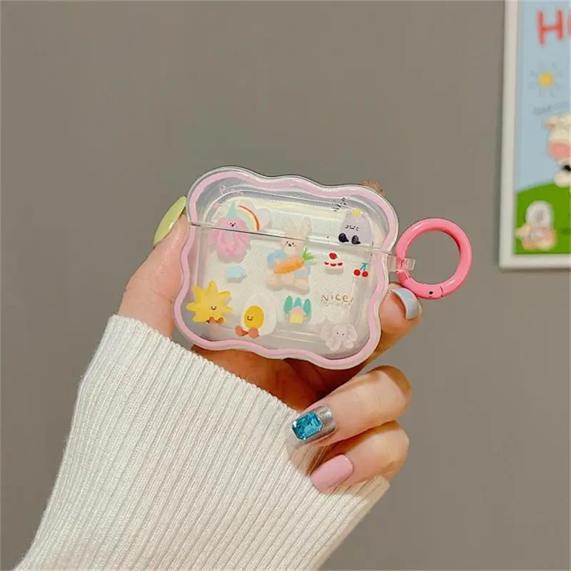 

Cartoon Tpu Shock Absorption Simplicity And Aesthetics Anti Drop Practical Audio & Video Equipment Transparent Earphone Case