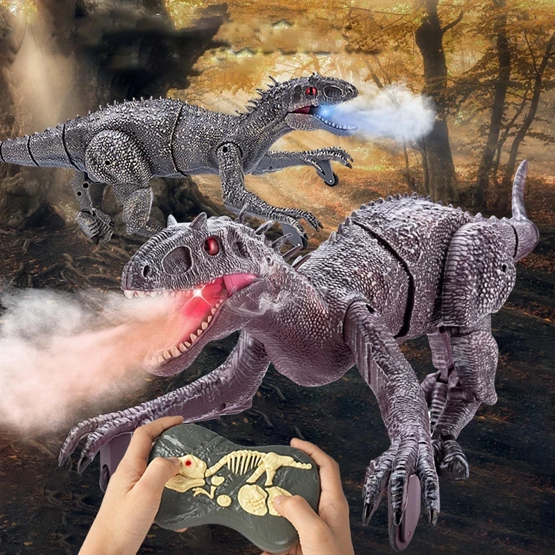 

2.4G RC Dinosaur Raptor Jurassic World Remote Control Velociraptor Toy Electric Walking Dragon Toys For Children Christmas Gifts