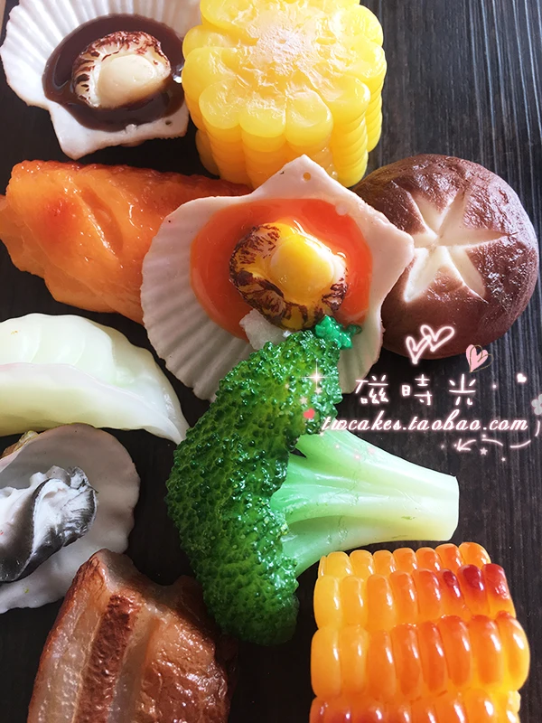 

Интересная креативная трехмерная имитация еды куриные крылья пельмени Кукуруза грибы брокколи наклейка на холодильник