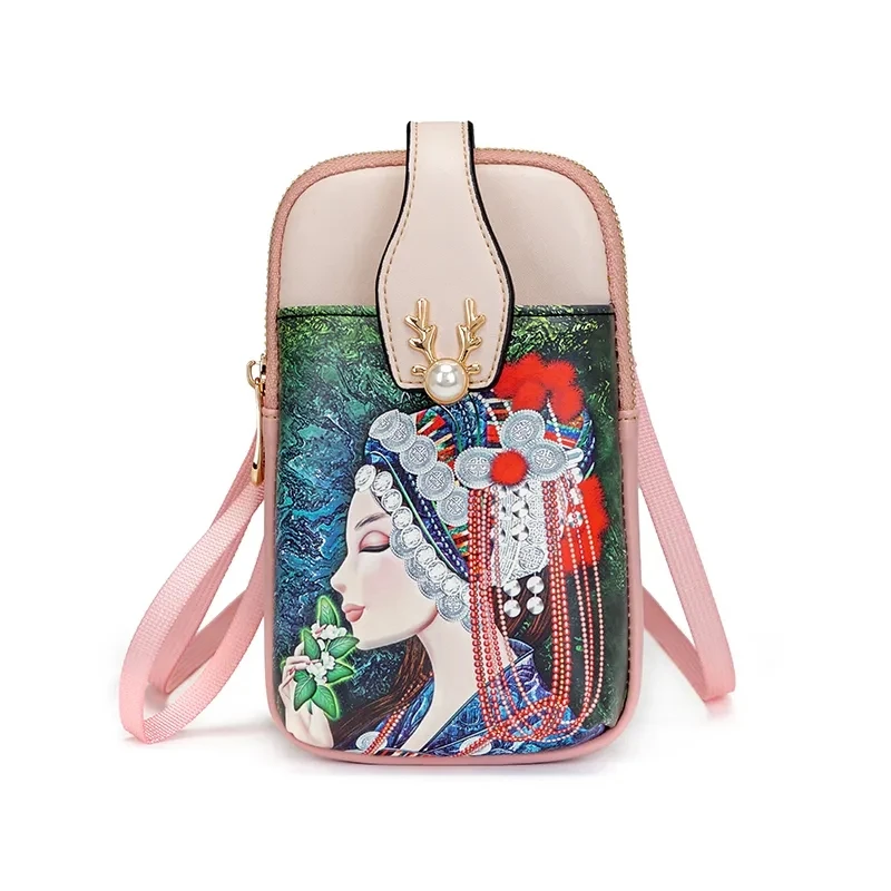 

Exotic Designer Bags Luxury Handbags For Women Girls 7.2inch with Two Strap Shoulder Crossbody Bags Lady Wallet Mobile Phone Bag