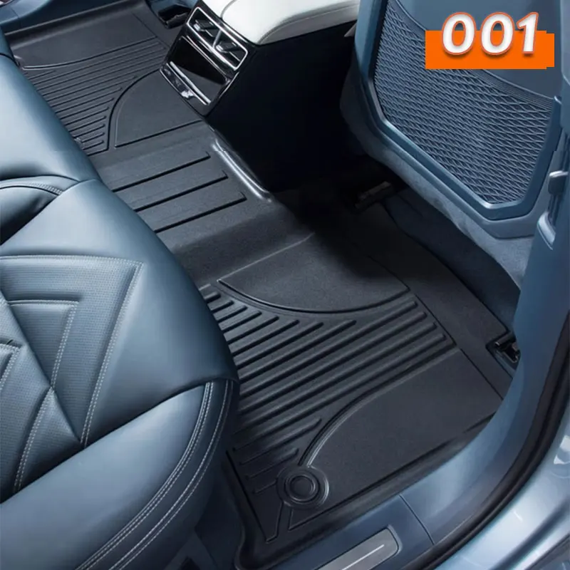 Для ZEEKR 001 2024 2025 3 шт. водонепроницаемые автомобильные коврики TPE автоподставка для