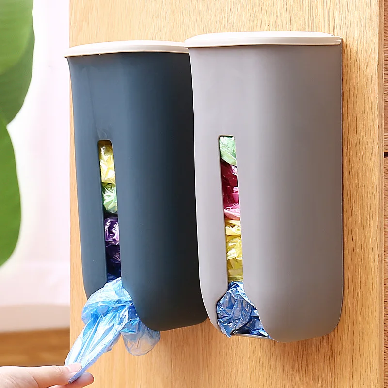 

1pcs New Garbage Bag Plastic Bag Storage Artifact Wall-mounted Kitchen Convenient Bag Extraction and Sorting Box