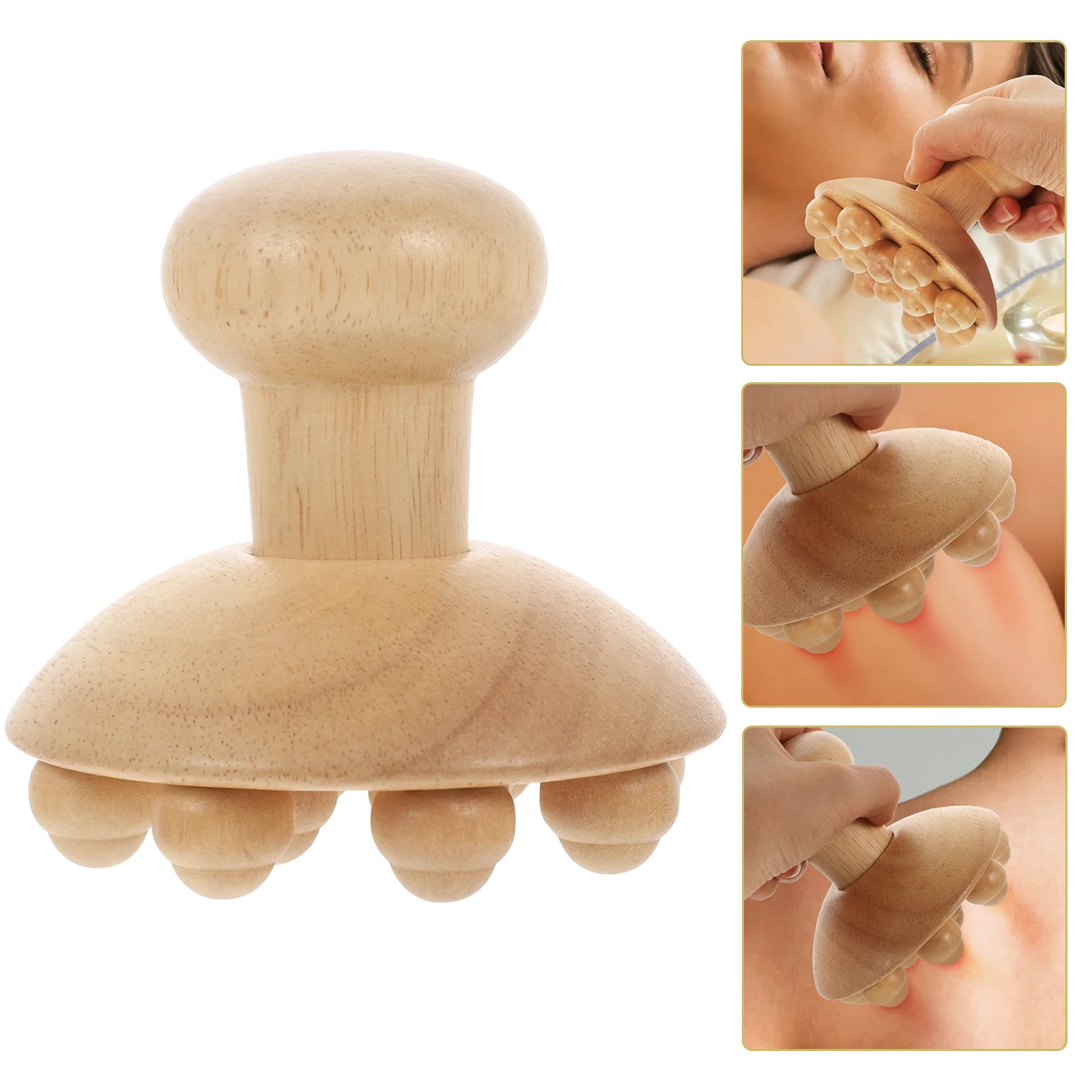 

Cupping Massage Face Massager Household Massaging Roller Beech Practical Acupoint Manual Portable Guasha Relax