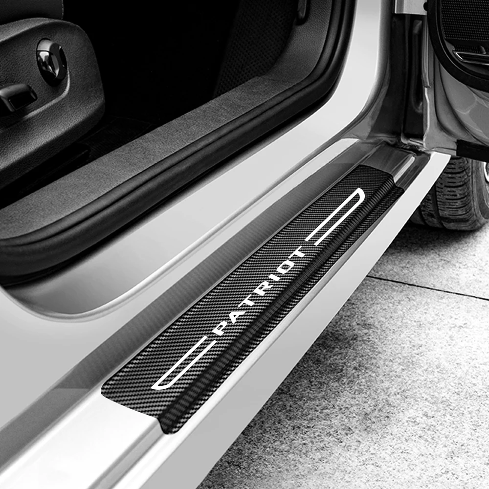 Фото 4 шт. 2023 наклейки на пороги автомобиля наклейки на пленку для Jeep WRANGLER CHEROKEE COMPASS PATRIOT TRAIL HAWK RUBICON LIBERTY COMMANDER №4