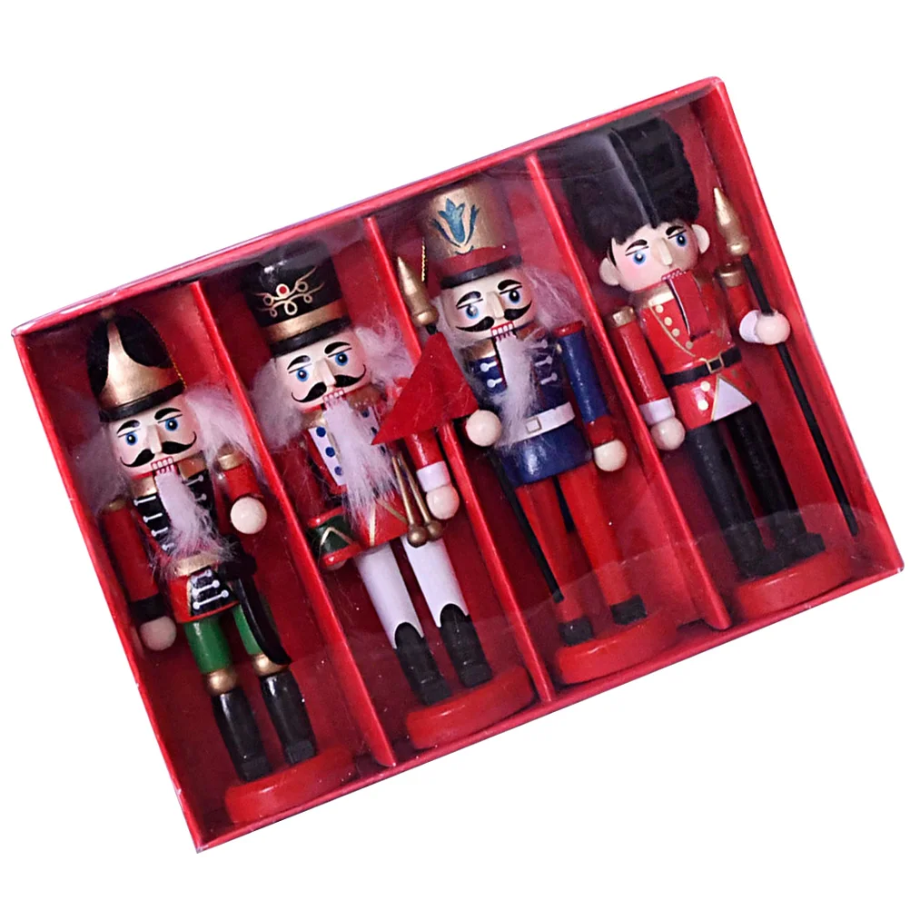 

Nutcracker Christmas Ornaments Xmas Nutcrackers Hanging Tree Wooden Figures Decoration Desktoppuppet Soldiersdecorations Soldier