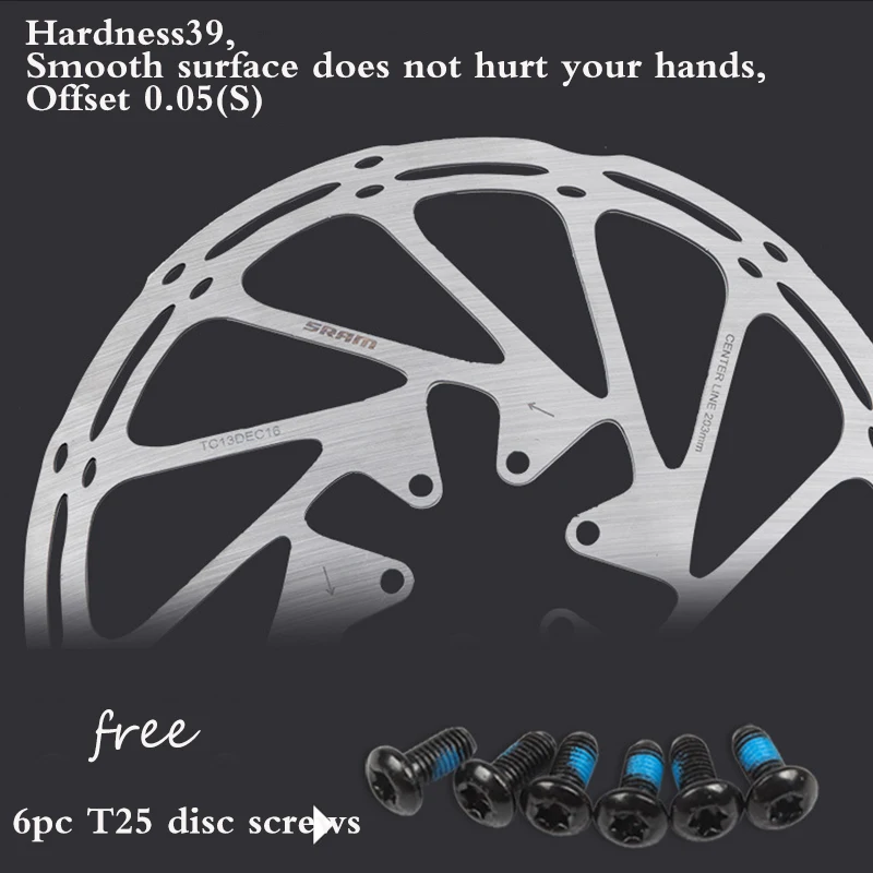 Fit SRAM гидравлический дисковый тормозной ротор 160 мм 180 203 центральный велосипедный