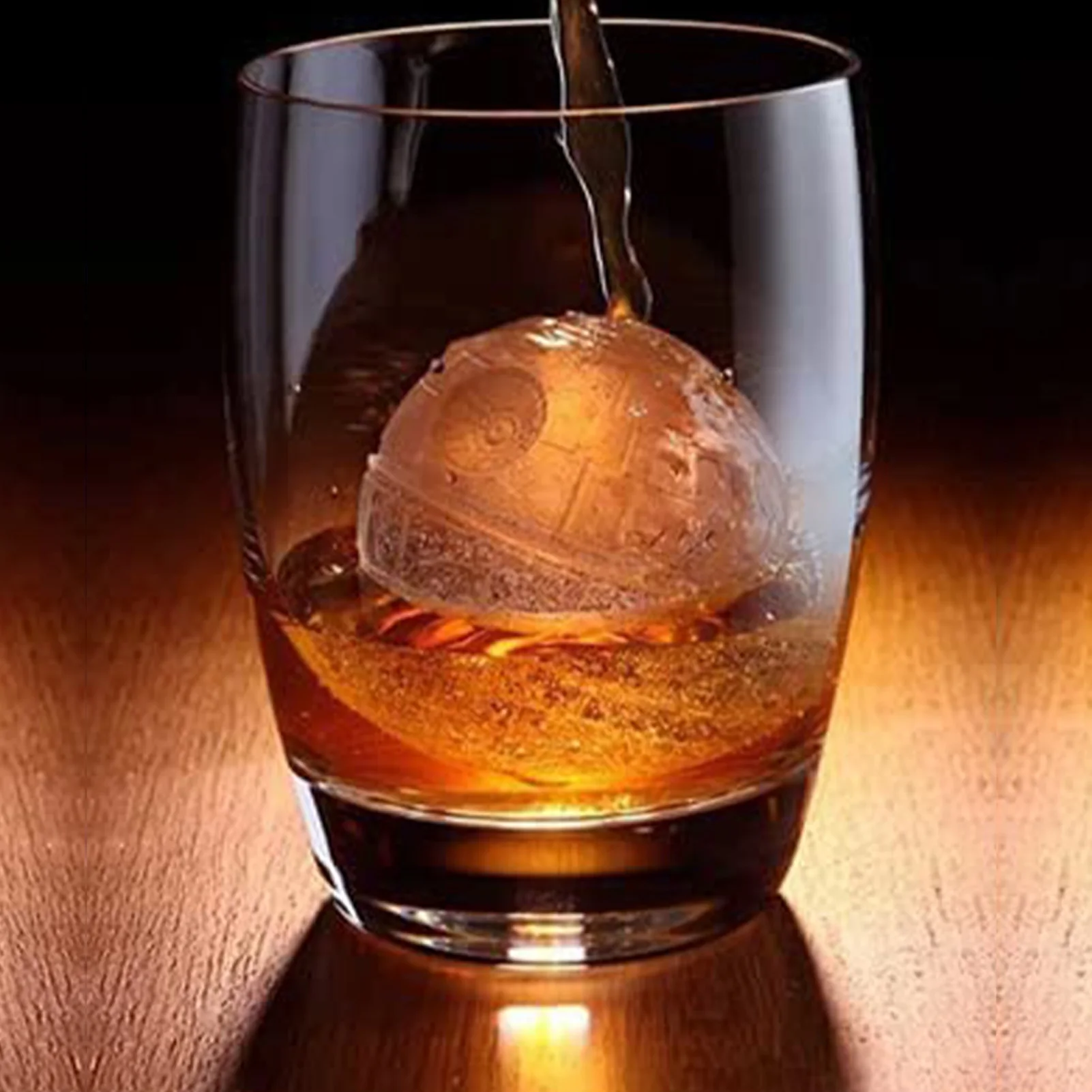 Круглая ледяная форма Забавные Войны Звезда смерти силиконовые подносы для