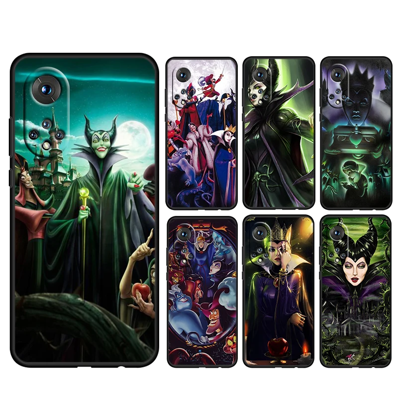

Disney Evil Queen For Honor 70 60 50 X30 9C 9X 9A 8X MAX Pro Plus Lite SE Soft Silicone Black Phone Case