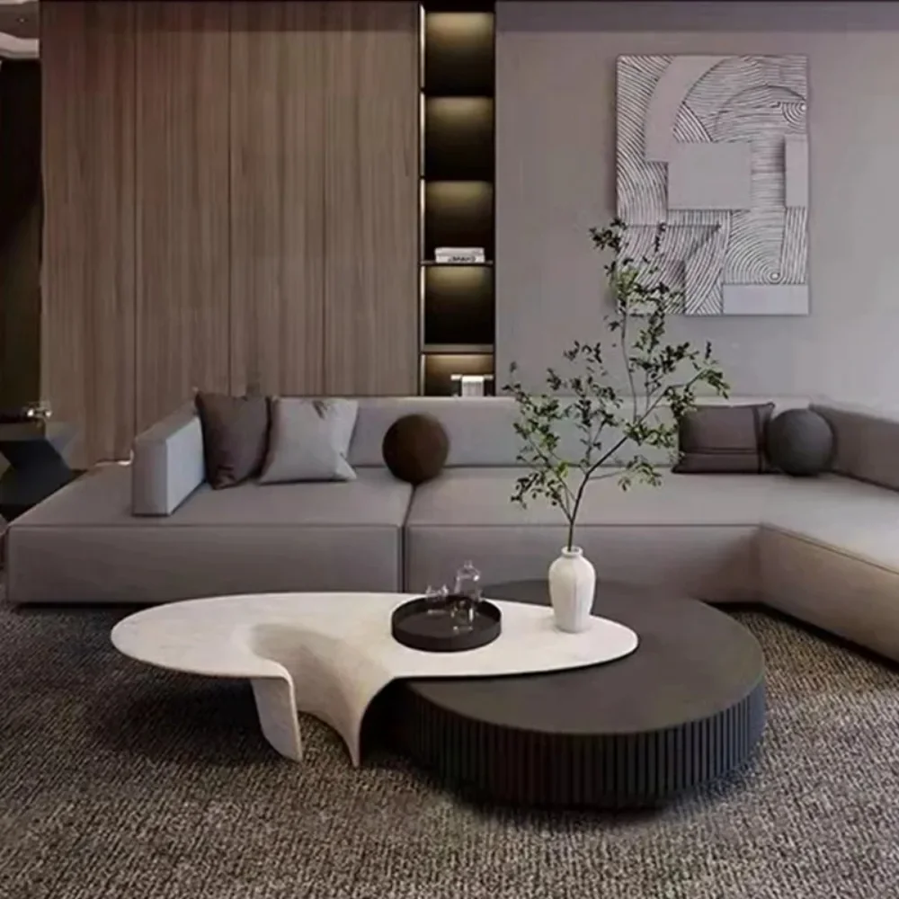 Современный журнальный столик из дерева Elipse уникальный домашний современный