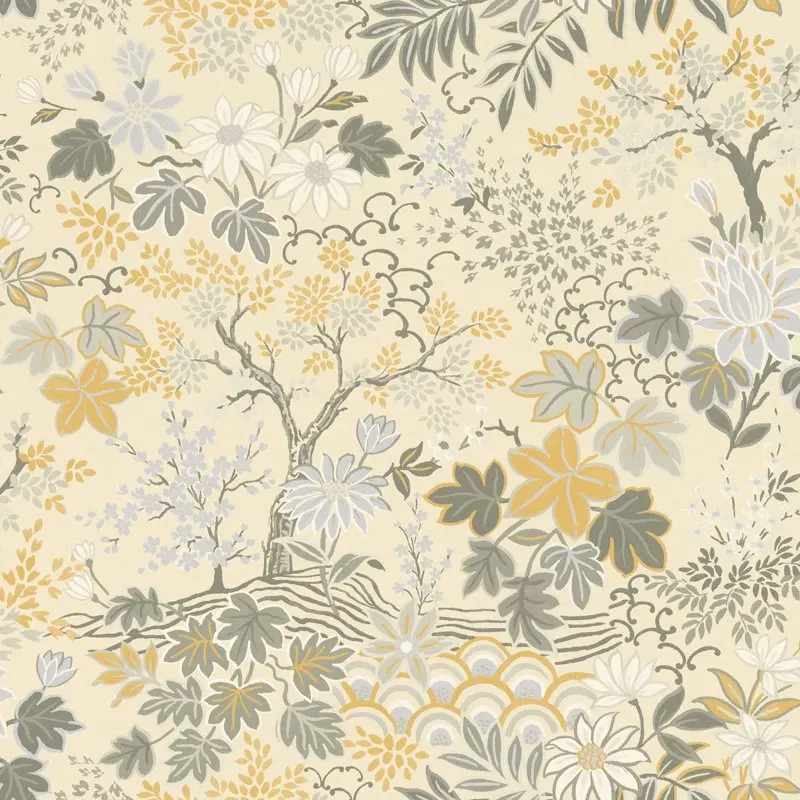 

Vesper Eggshell Forest Floral Wallpaper Home Decor Wallpaper