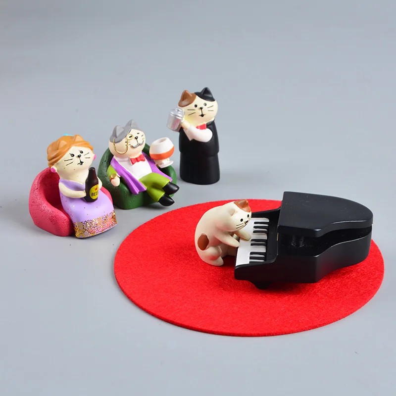 Полимерные миниатюры ZAKKA милая кошка домашние настольные украшения ручной