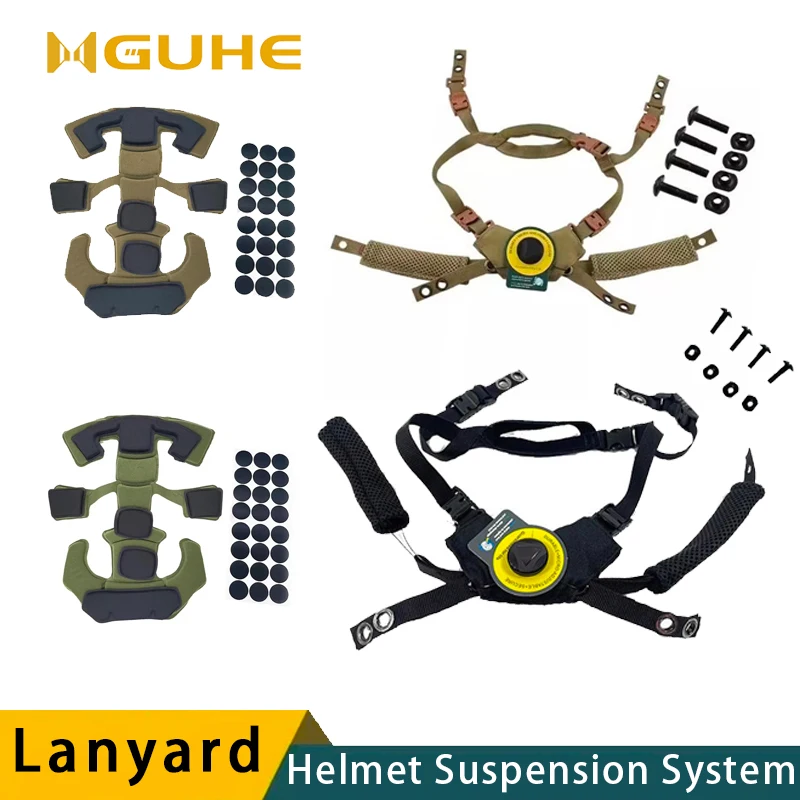 Система подвески для тактического шлема губчатая накладка фиксированная