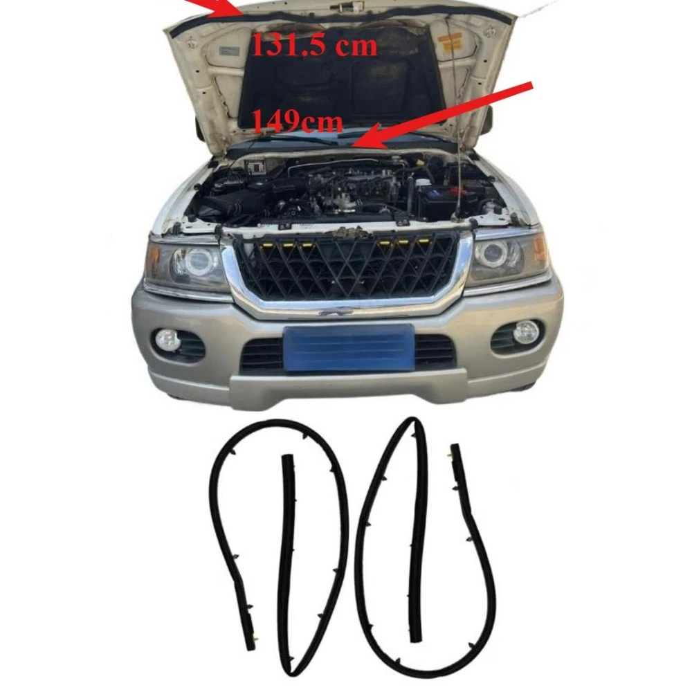 

Комплект из 2 шт., резиновое уплотнение капота только бензина для Pajero Sport 2002-06 K90 K80 MN136731 MR371437, полоса для Montero Sport без дизеля