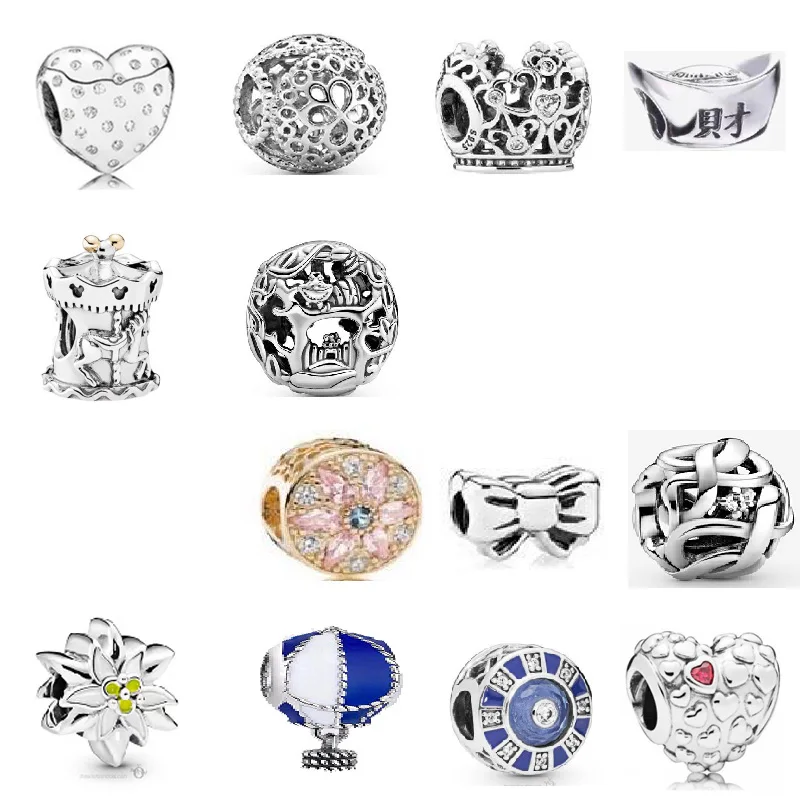 Очаровательные ювелирные изделия LR из серебра 925 пробы с бусинами жемчужины