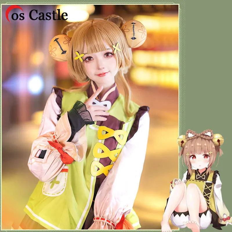 

Костюм для косплея Cos Castle Game Genshin Impact Yaoyao, полный комплект милых лоли, Рождественский, новогодний, карнавальный, праздничный костюм для детей и взрослых