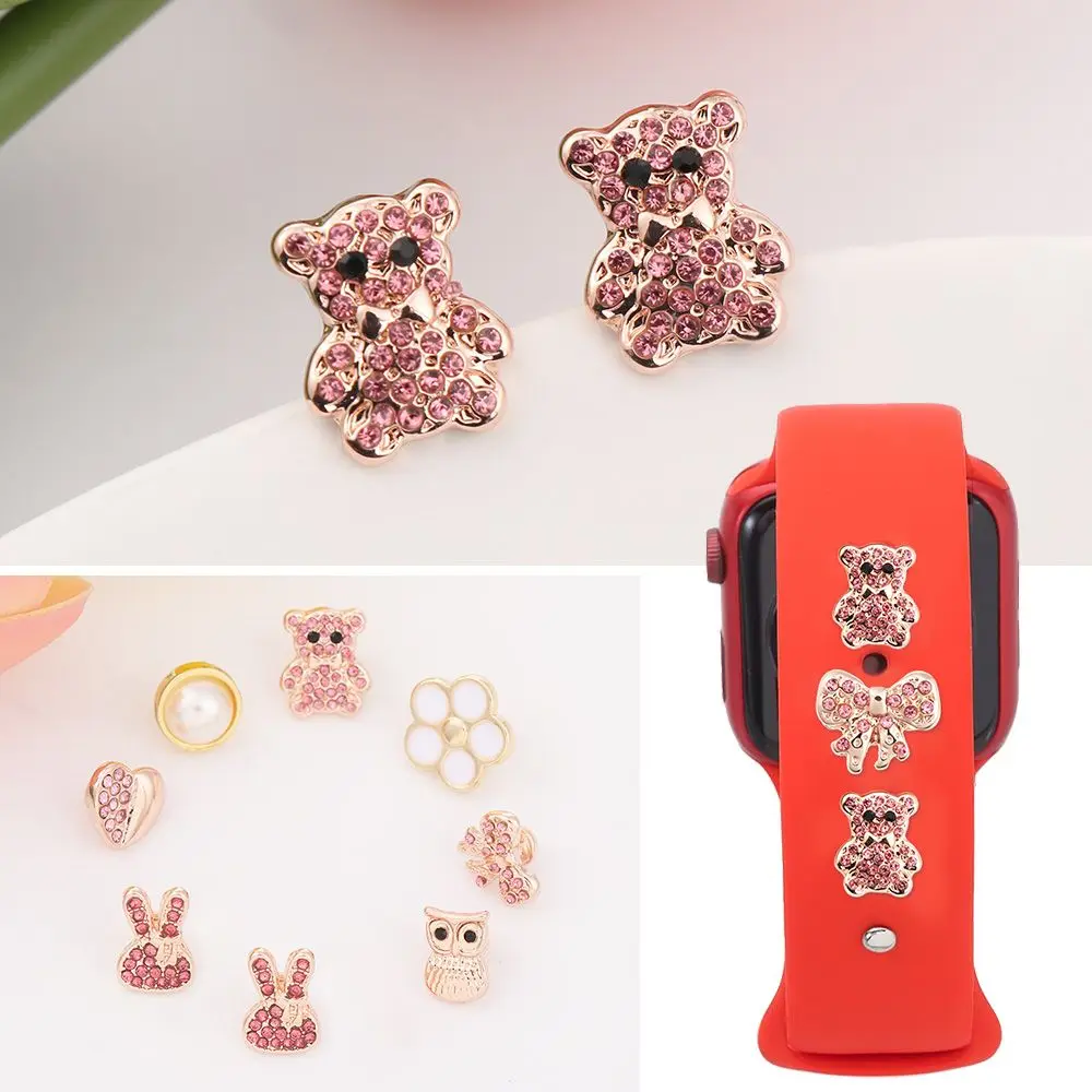 

Wearable Devices Rubber Bracelet Decoration Silicone Strap Decorative Nails Jewelry Accessories Watchband Ornament