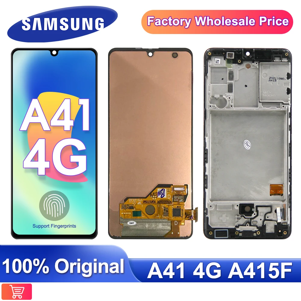 

ЖК-дисплей 6,1 ''для Samsung A41 4G, сменный ЖК-экран для Samsung A41 SC-A415F A415, модуль сенсорного экрана, оригинал