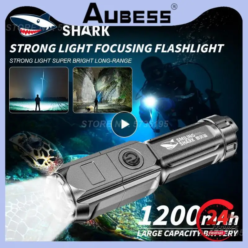 

1 ~ 10 шт. ультра яркий фонарик, тактический фонарик, USB Перезаряжаемый, масштабируемый фонарик, внешний фонарь для кемпинга, походов, рыбалки