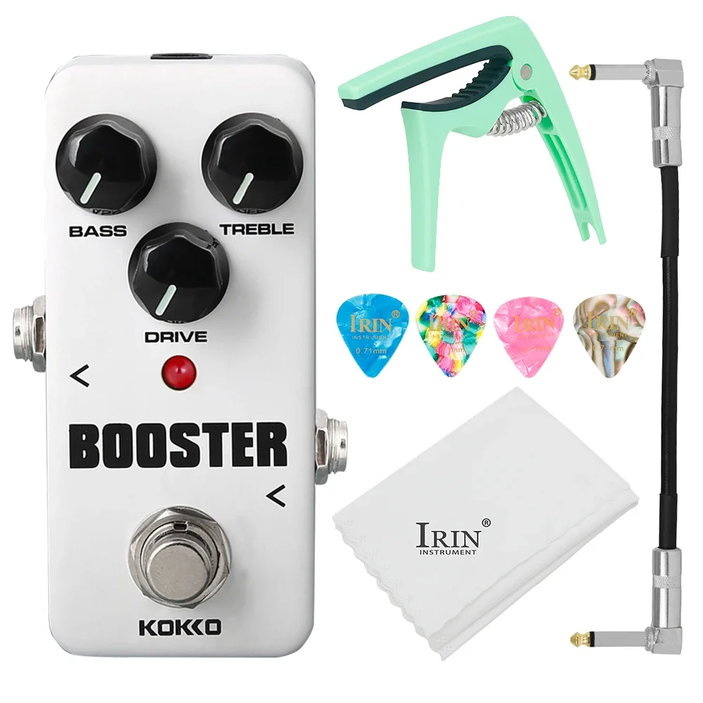 Kokko Fbs-2 Band Eq Booster Электронная Гитарная Педаль Эффектов Двухсегментный Байпас True Tone