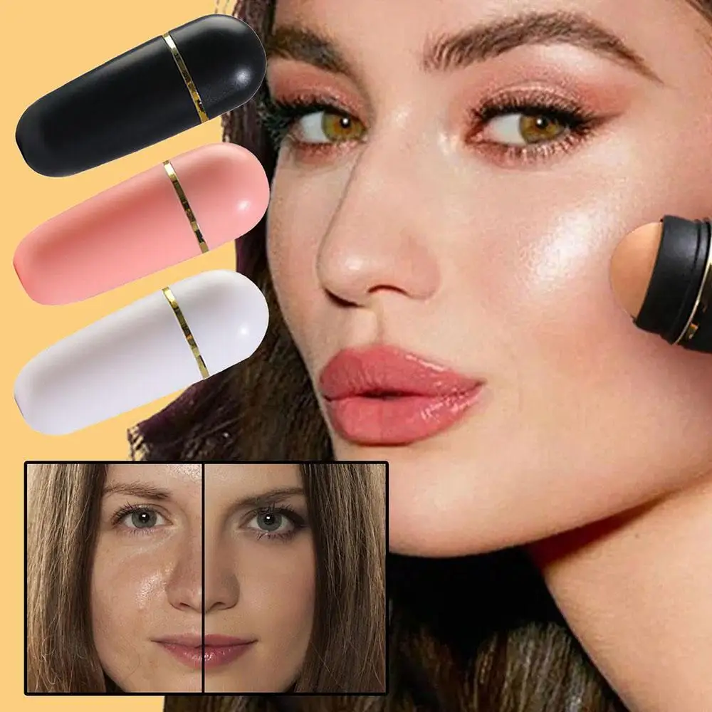

Natural Volcanic Roller Oil Control Rolling Stone Matte Makeup Face Skin Care Tool Facial Cleaning Oil Absorption Roller On Ball