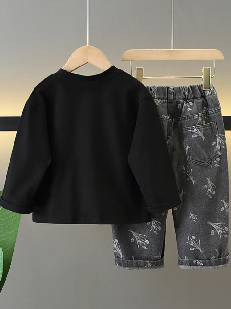 Весенне-осенняя одежда для маленьких мальчиков костюмы модные толстовки с