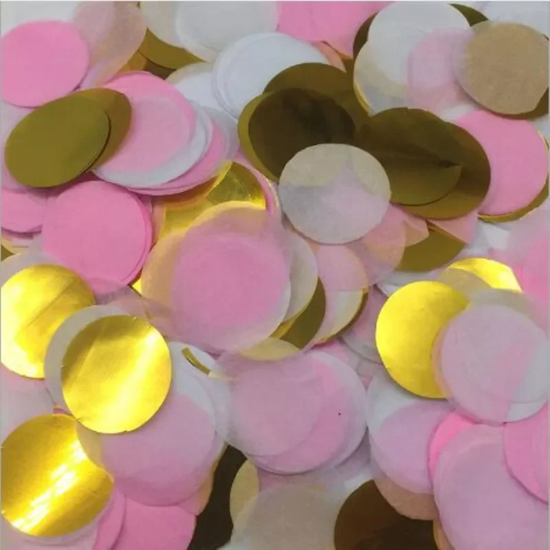 

10g/bag 2.5CM Multicolor Round Tissue Paper Confetti Baby Shower Birthday Party Celebration Table Decoration For Balloons
