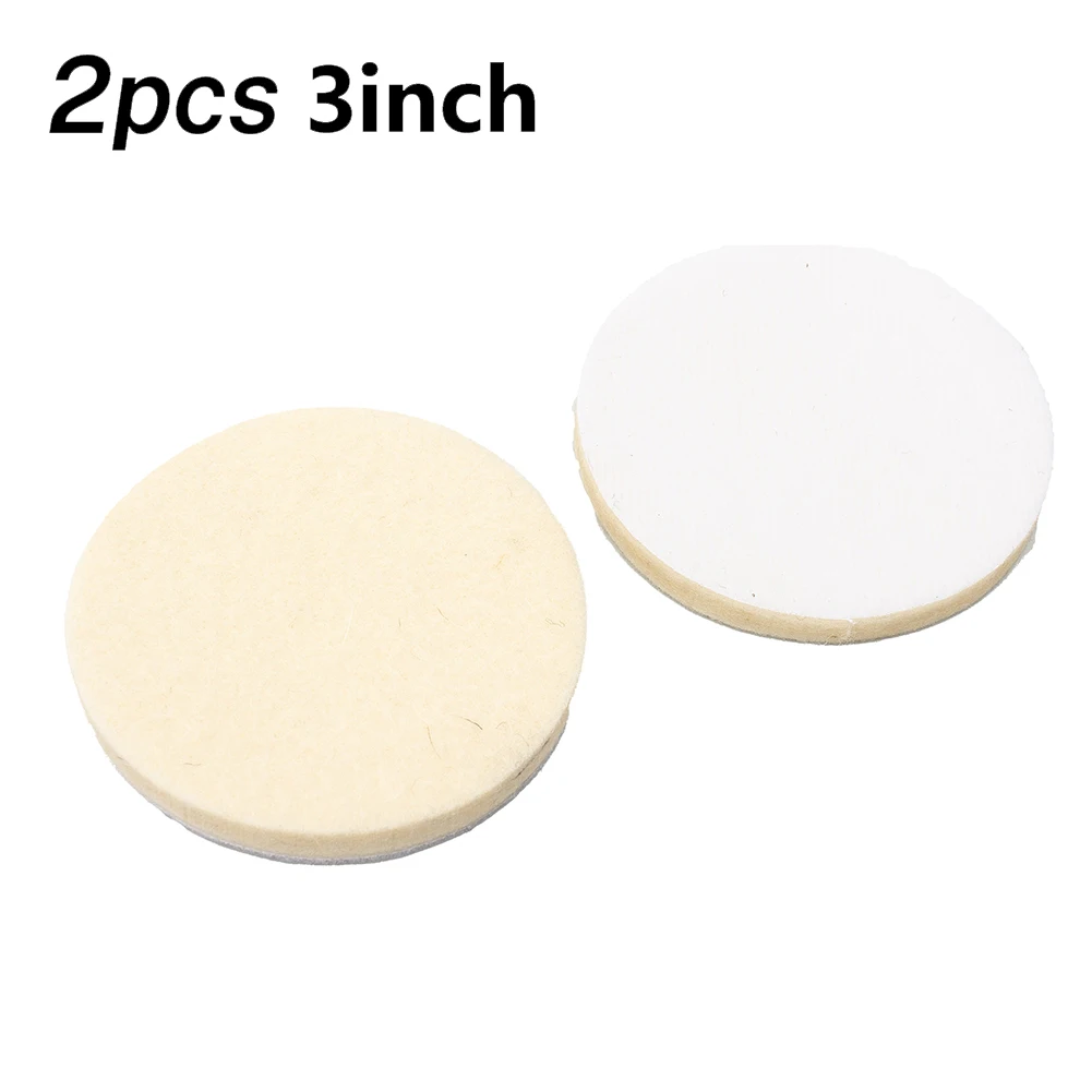 

2pcs Polisher Wool Car Foam Drill Polishing Pad Sponge Wheel Kit Power Tool Felt Polishing Pad Wheel For Glass Stainless Steel