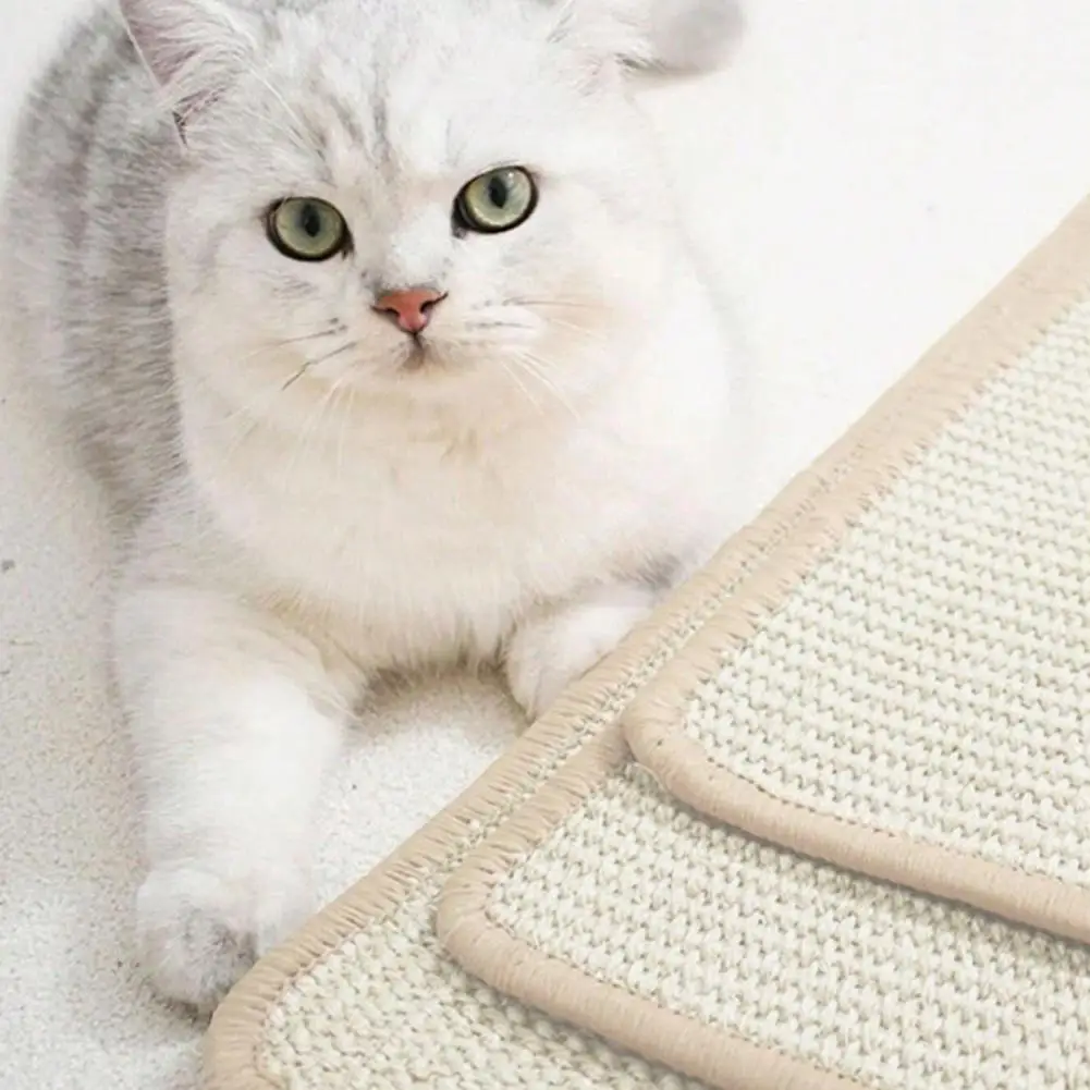 

Wall-mounted Cat Scratcher Durable Cat Scratching Pad Protect Furniture Floors with Fastener Tape Pet Supplies for Happy Cats