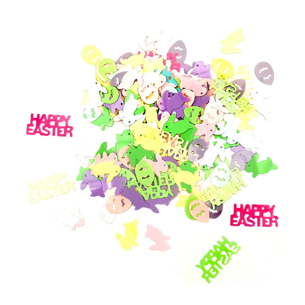 15g happy easter confetti egg rabbit table sparkly scatter decoration ornament home house decor easters day party supplies free global shipping