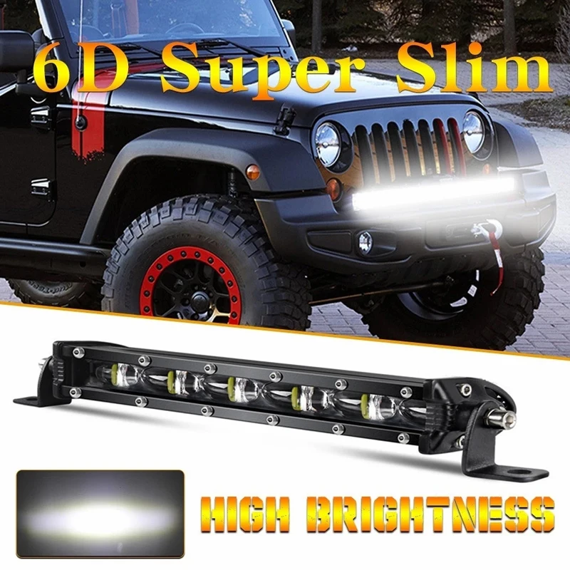 

LED Light Bar 8Inch 30W Combo LED Work Light Bar Flood Spot Beam For Offroad 4WD SUV Driving Fog Lamp