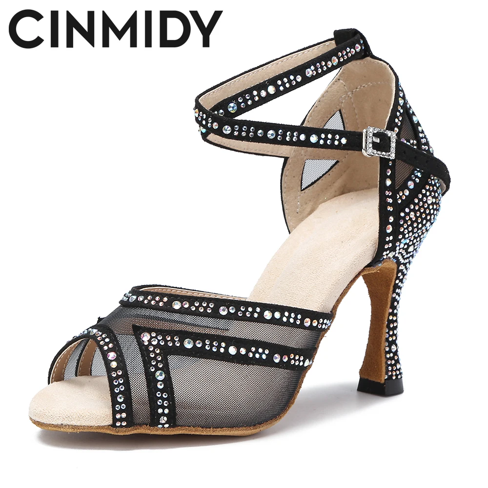 

CINMIDY Dance Shoes Woman Tango Salsa Party shoes Latin Dance Shoes For Girls Ballroom Dancing Shoes Wedding Shoes Women Sandals
